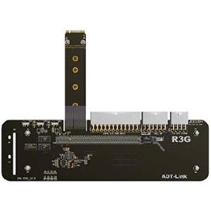 ADT-Link M.2キーM NVMe外部グラフィックスカードスタンドブラケット、PCIe3.0 ...