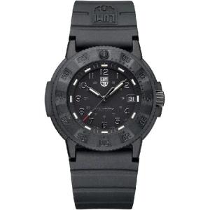 Luminox メンズ ネイビーシール 3000 EVOシリーズ 43mm アナログ ブラックアウト...