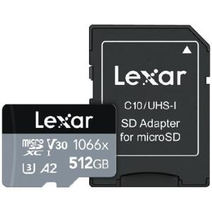 Lexar Professional - Tarjeta microSDXC UHS-I (1066 x 512 GB, adaptador SD, serie PLATA, hasta 160 MB/s, lectura, para camaras de acci?n, drones, smart｜mstand
