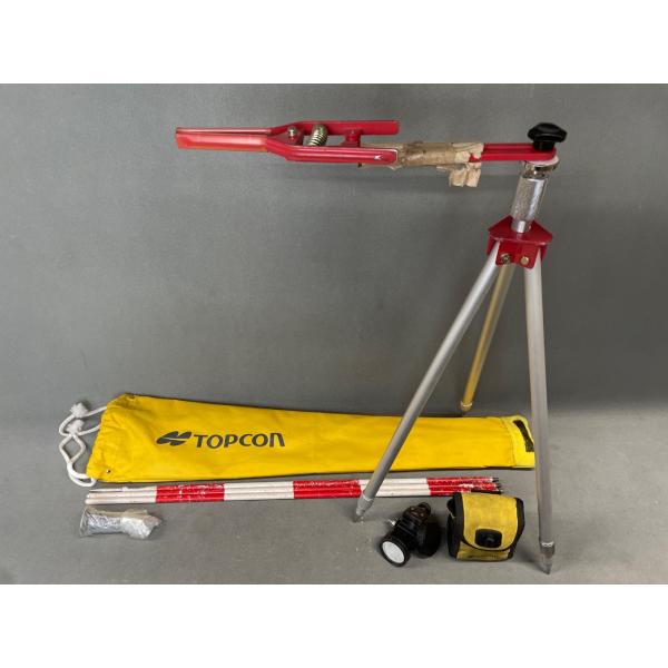 【中古】【即納可】　TOPCON　トプコン　ピンポール・プリズムセット 5型　ピンポール三脚　純正