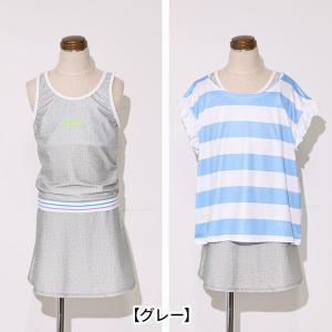 水着子供 女の子 セパレート タンキニ Tシャ...の詳細画像1