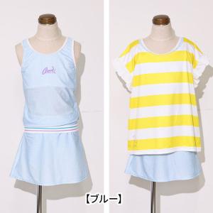 水着子供 女の子 セパレート タンキニ Tシャ...の詳細画像2