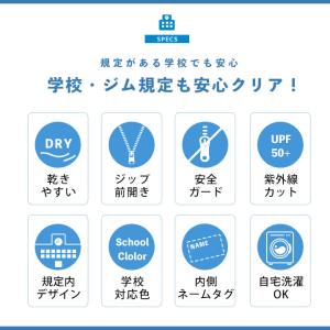 スクール水着 YUKあんしん ラッシュガード ...の詳細画像3