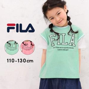 Tシャツ キッズ 半袖 フィラ 女の子 半袖tシャツ110 120 130 ロゴ 子供服 トップス 半袖 春夏 保育園 幼稚園 小学生 夏 お洒落 ブランド｜mstore