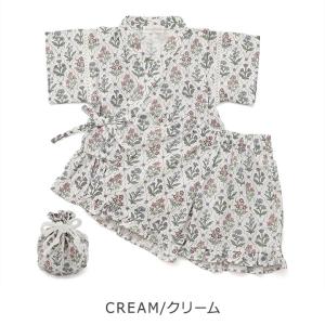 甚平 キッズ アンパサンド 総柄フリル 女の子...の詳細画像1