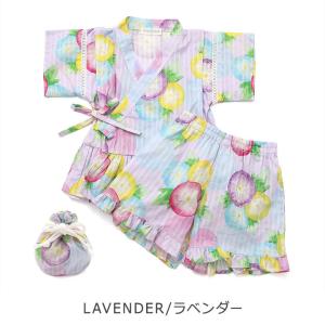 甚平 キッズ アンパサンド 総柄フリル 女の子...の詳細画像4