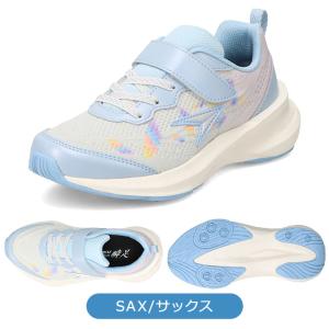 瞬足 女の子 スニーカー シューズ キッズ ジ...の詳細画像1