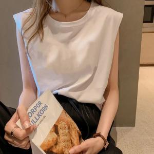 送料無料 ノースリーブTシャツ レディース カ...の詳細画像1