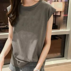 送料無料 ノースリーブTシャツ レディース カ...の詳細画像3