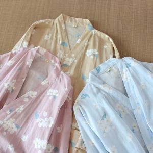 ルームウエア ペアパジャマ ガーゼ カップル ...の詳細画像4