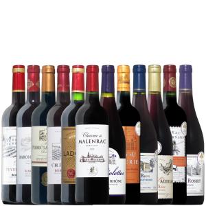 ワイン ワインセット 全てフランス！全て金賞受賞！赤ワイン飲み比べ12本セット 送料無料 ギフト プレゼント wine