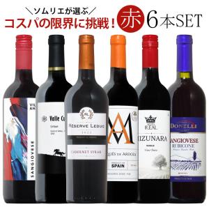 ワイン ワインセット ソムリエ厳選イタリア赤ワイン6本飲み比べ 送料