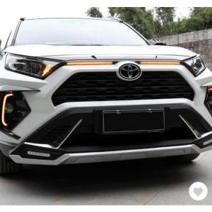 新型rav4 50系 ニュー RAV4 カスタム パーツ アクセサリー rav4 ボンネットガーニッシュ フロントガーニッシュ FV045｜mtberg-store