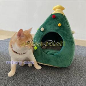 ペットベッド クリスマス ツリー 型 ペットの巣 猫用犬用ベッド ベッドハウス ペットマット ペット用品 クッション おしゃれ かわいい  暖かい テント ギフト｜mtberg-store