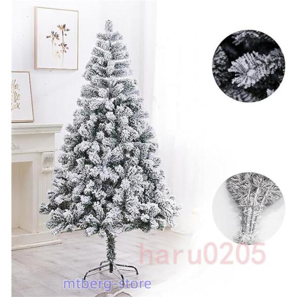 クリスマスツリー リアル ホワイト Christmas tree ニードツリー スノータイプ 高濃密...