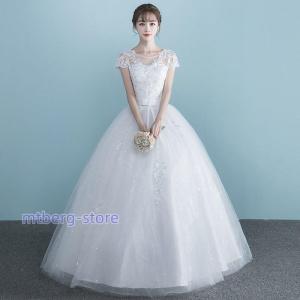 ウェディングドレス 半袖/5分袖 二次会 結婚式 披露宴