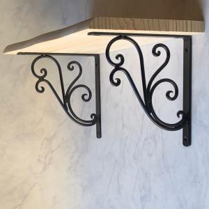 2個セット 棚受け マスディトレーディング おしゃれ アイアン