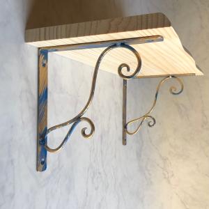 棚受け 即納送料無料 アイアンブラケット おしゃれ 金具 L字アングル