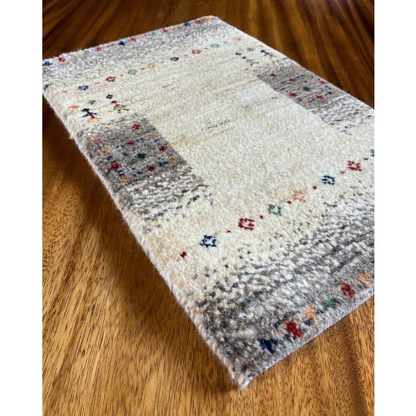 ギャッベ ラグ ギャベ 絨毯  カーペット本物 イラン産 天然染料 草木花染手織物