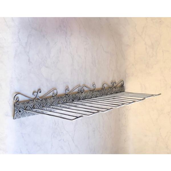 オープンシェル アイアン グラスシェルフ 棚としても使える アンティーク調カラー全３色