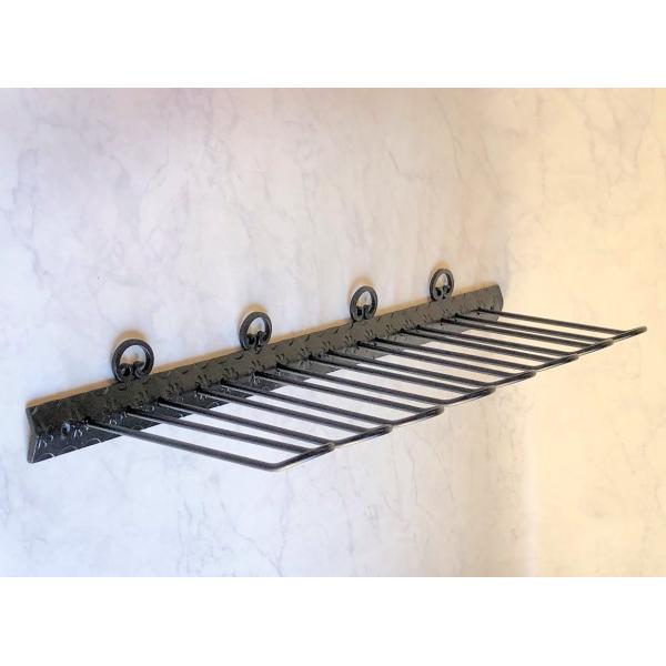 オープンシェルフ アイアン おしゃれでモダンなマットブラック 便利棚としても