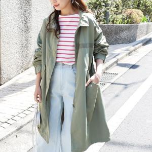 ○TOKUKO 1er VOLトクコプルミエヴォル刺繍薄手コート9○春秋フード