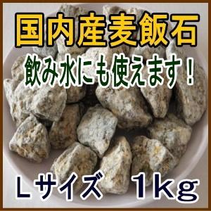 国産　麦飯石【Lサイズ、1ｋg（500ｇ×2パック）】【美濃白川麦飯石、岐阜県白川産】【日本郵便レターパックライトでのお届け品、ポスト投函、代引き決済不可】