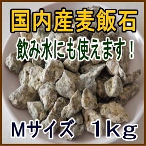 国産　麦飯石【Mサイズ、1ｋg（500ｇ×2パック）】【美濃白川麦飯石、岐阜県白川産】【日本郵便レタ...