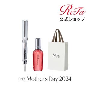 【母の日限定ギフトセット！】ショッパー付き リファ ストレートアイロン プロ & リファ ロックオイル ブルーム ＆ ReFa ショッパーS+ ギフト ヘアケア