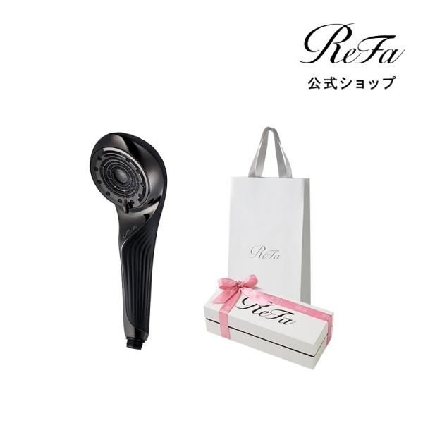 【期間限定リボンラッピング 選べる止水機能付き】リファファインバブル U（ブラック） ＆ ReFa ...