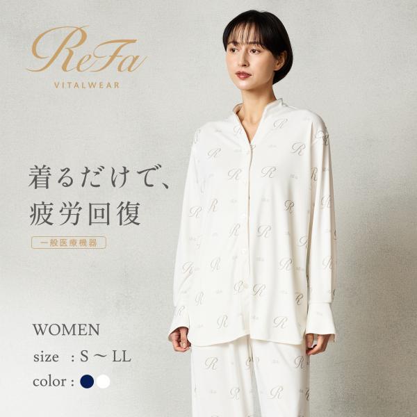 リファ バイタルテック モイストスムース スタンドカラースリープウェア リファロゴ/WOMEN