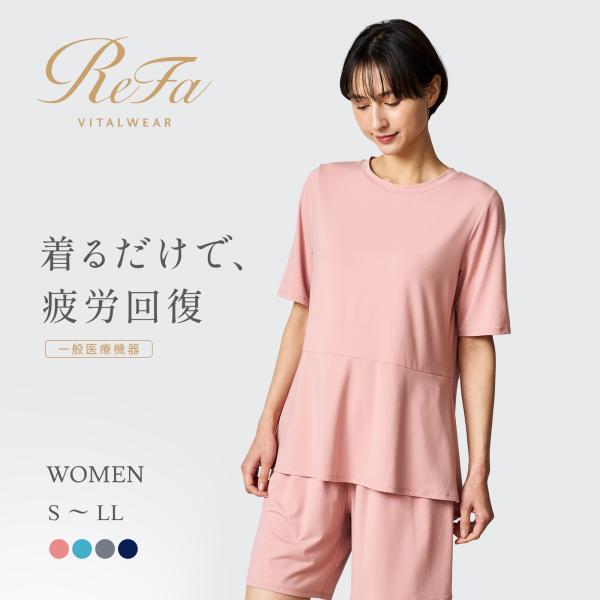 リファ バイタルテック ストレッチスムース ショートスリーブプルオーバー/WOMEN