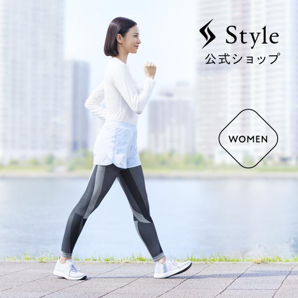 【ポイント10倍！】スタイル テーピングウェア レギンス（WOMEN）散歩 サポート姿勢 S字 抗菌...