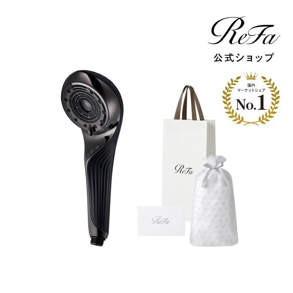 【ReFaプレミアムラッピングセット S+】リファファインバブル U（ブラック） &amp; 延長保証書 セ...