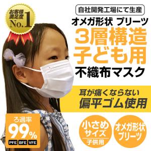 マスク 小さめ 不織布 153枚 子供用 オメ...の詳細画像1