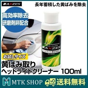 【アウトレットSALE】ヘッドライトクリーナー 黄ばみ取り 100ml 洗車 汚れ除去 お試し 日本製 CW003-mini