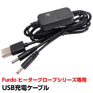 PowerArQ（パワーアーク） 電熱グローブ バッテリー用 充電ケーブル DC