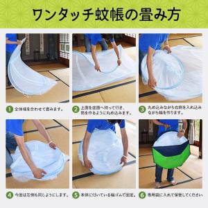 蚊帳 テント ワンタッチ 底付きで軽量 一人用...の詳細画像3