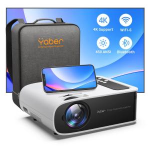 YABER K1プロジェクター 自動焦点 自動台形 高輝度650ANSIルーメン 次