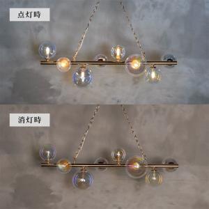 ペンダントライト 8灯 ガラス ダイニング バブルシャンデリア