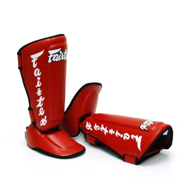 Fairtex フェアテックス ツイスタームエタイシンガード レッグガード SP7 レッド