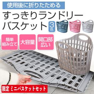 ランドリーバスケット 洗濯カゴ 折りたたみ 折り畳み