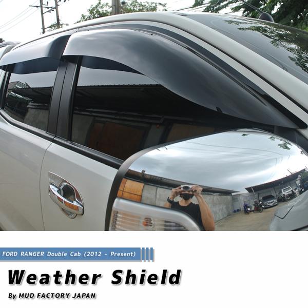 フォード レンジャー FORD RANGER (T6) ダブルキャブ ドアバイザー ビッグワイド 海...