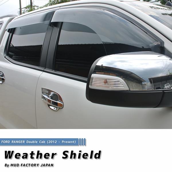 フォード レンジャー FORD RANGER (T6) ダブルキャブ ドアバイザー スーパーワイド ...