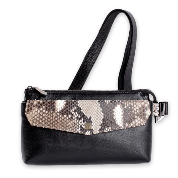 ボディバッグ 本革 イタリアンシープレザー フラップパイソンナチュラル BRILLANTE