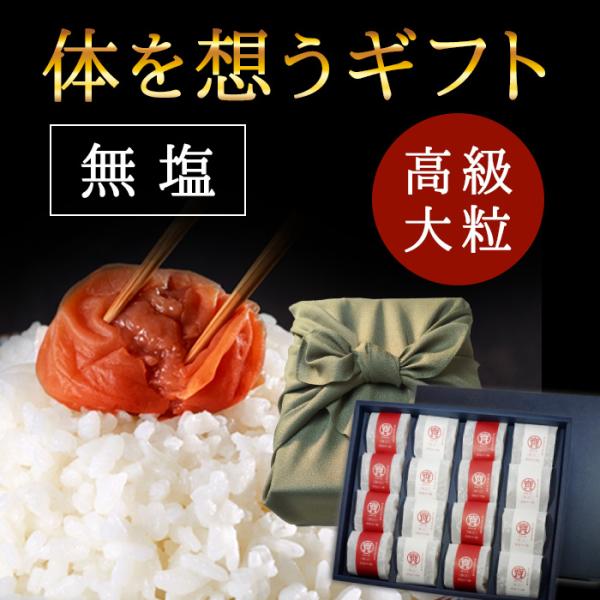 からだを想うギフト 食塩不使用 ゼロ梅 大粒16個 高級紀州南高梅 ギフトセット 送料無料 父の日 ...