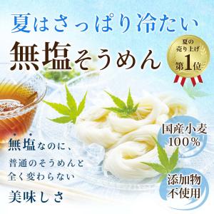 無塩 そうめん 5袋分 国産 無添加 食塩不使...の詳細画像1