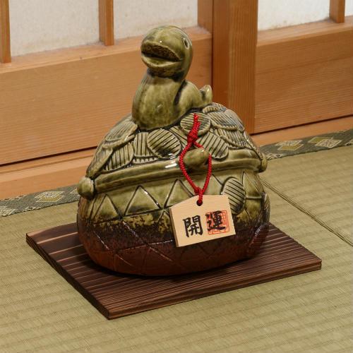 処分のため値下げ 信楽焼 2025年 蛇 干支 置物 ビードロ がま口 へび [乙巳 巳] 陶器 き...