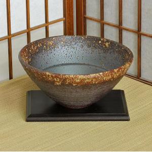 ポイント10倍]信楽焼 大きな 花瓶 窯肌 松皮 20号 おしゃれ 大壺 つぼ