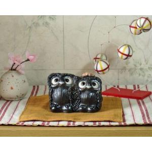 信楽焼 フクロウ 置物 古信楽 6.5号 ふくろう 梟 おしゃれ 北欧